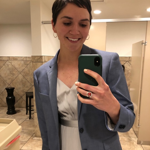 Vera Wang White David’s Bridal Bridesmaid Dress in Silver Size 4 - Picture 4 of 4